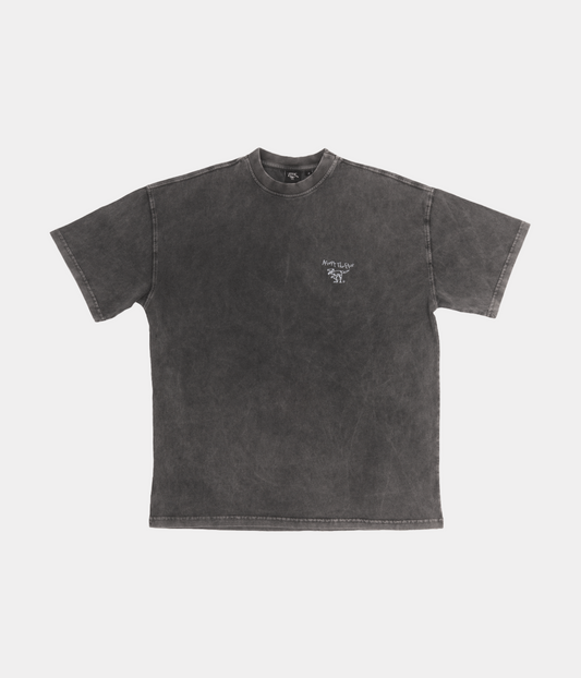 Grey Acid Wash T-Shirt ATE "Accept The Error"