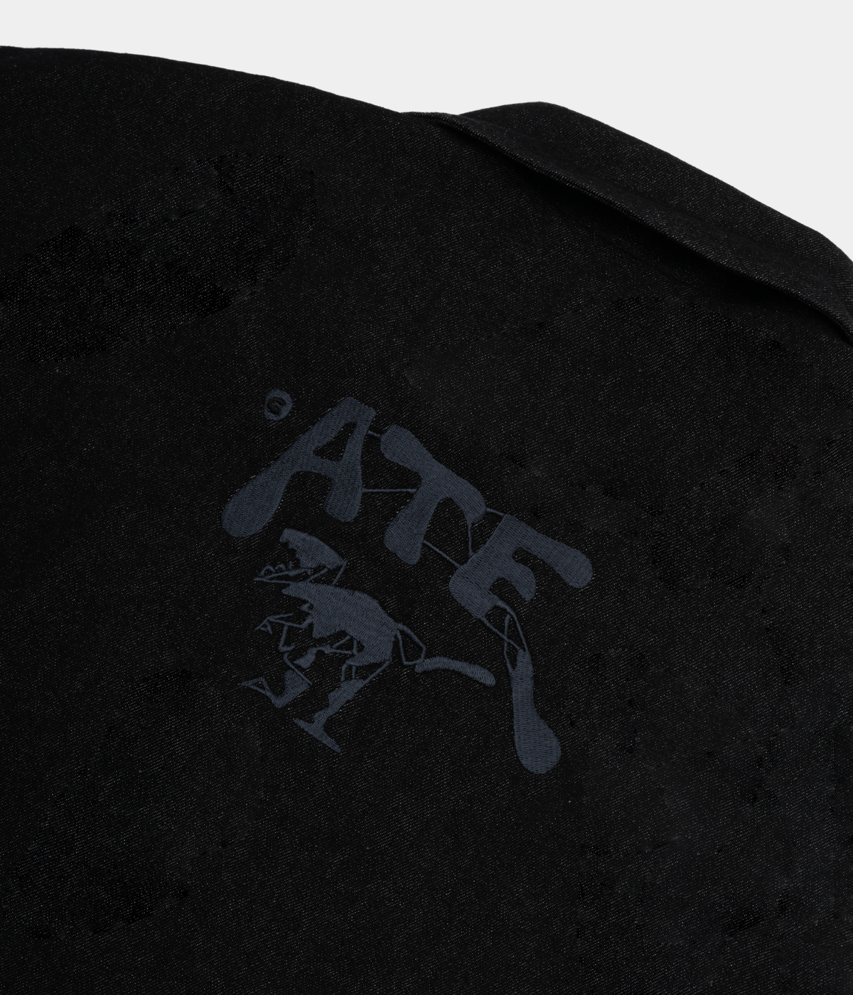 Black Denim Jacket "Classic Logo"