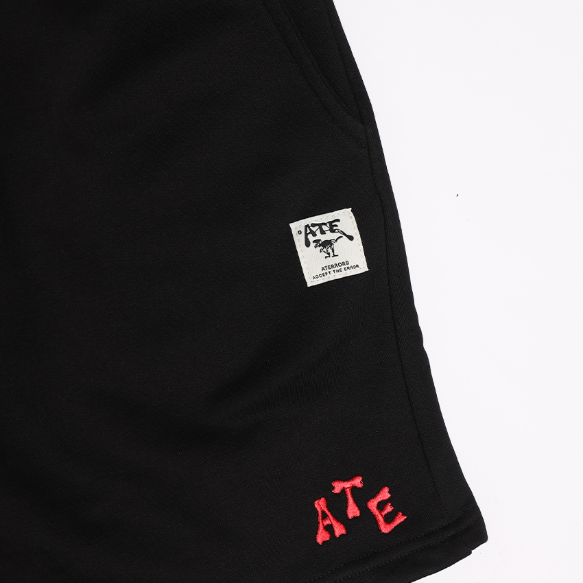 Black Shorts ATE "3 Stars Embroidery"
