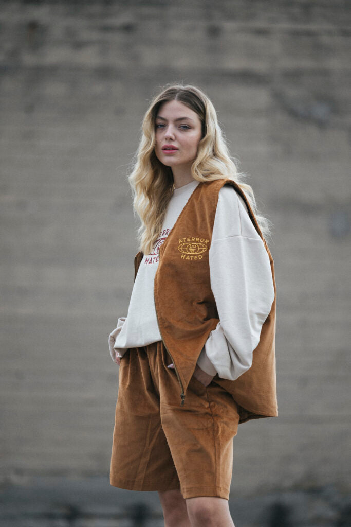 ATE x Hated Corduroy Vest “Brown”