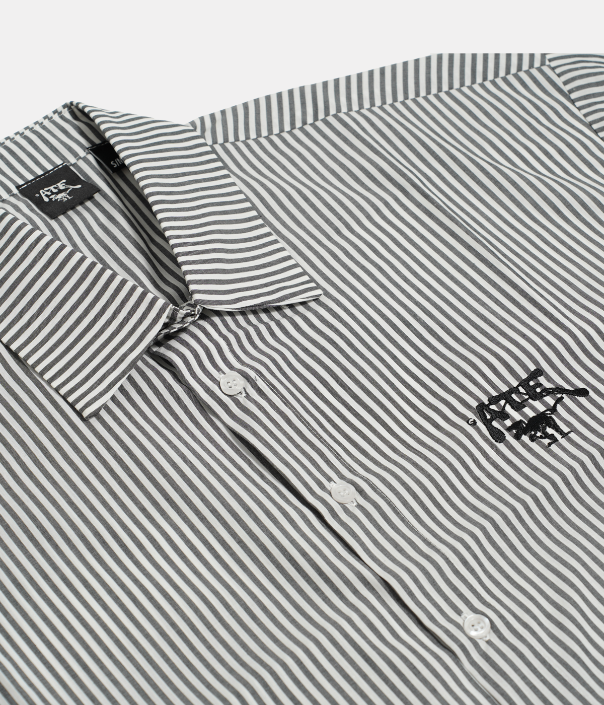Black Striped Shirt ATE "Logo"