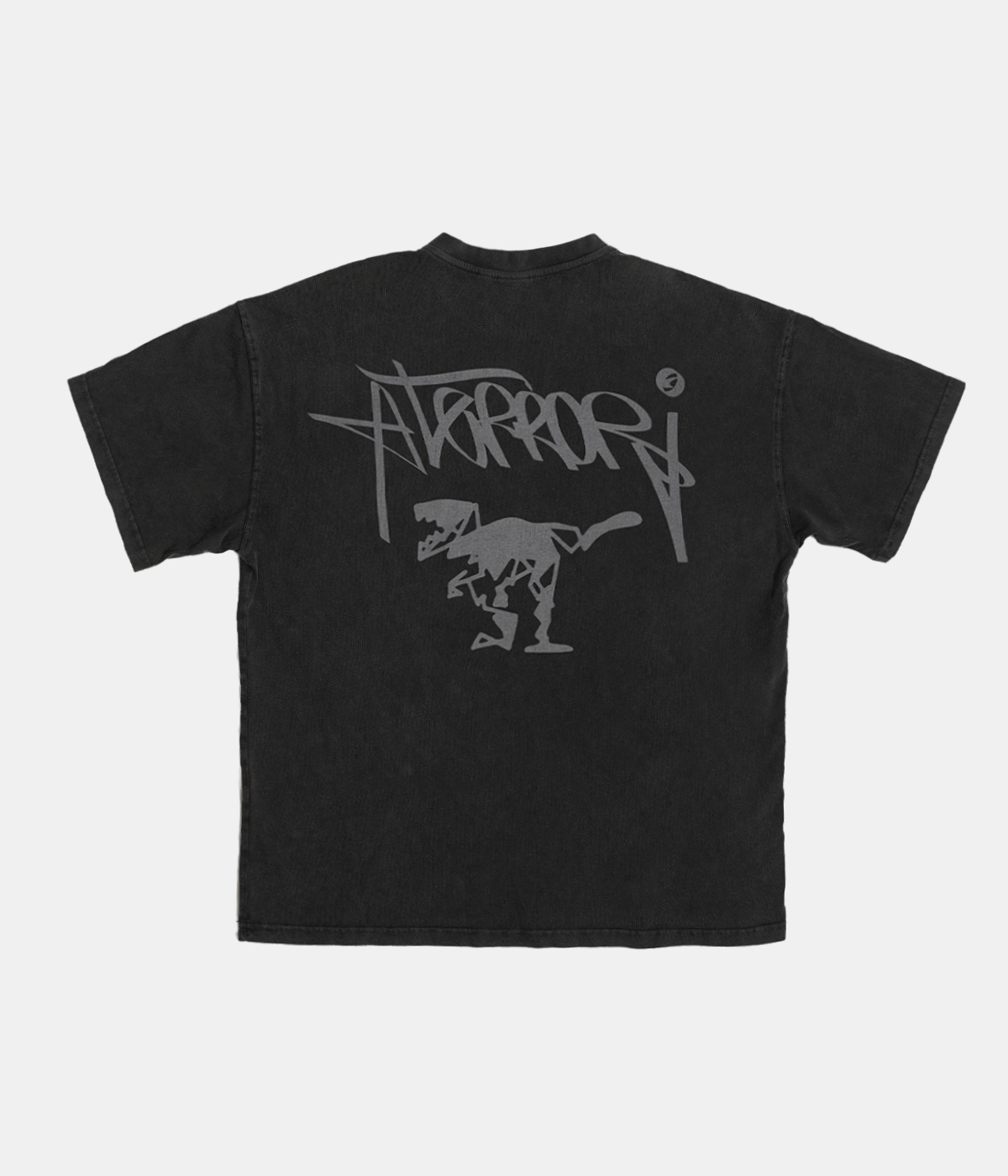 Black Acid Wash T-Shirt ATE "Aterror Tag"