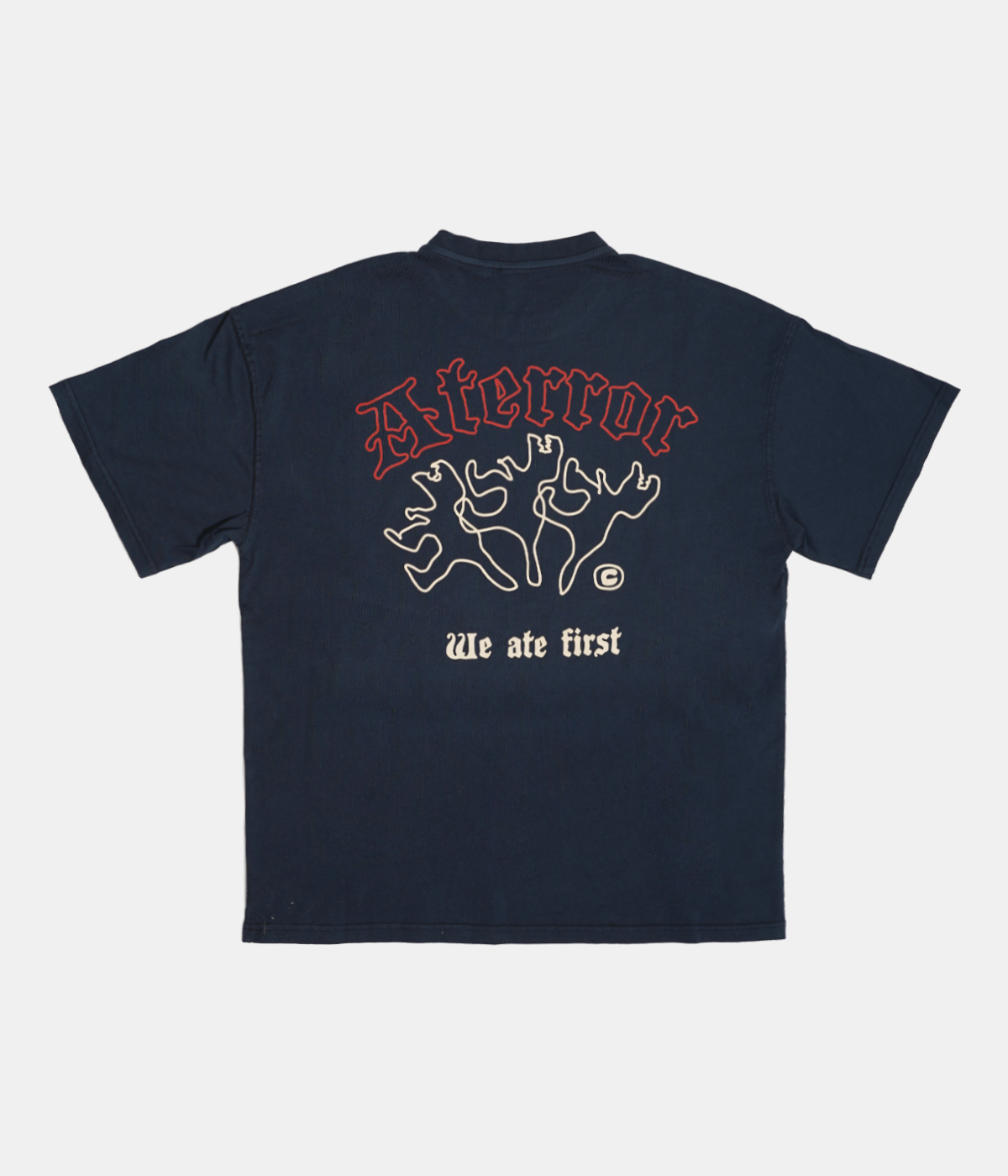Navy T-Shirt ATE "We ATE First"