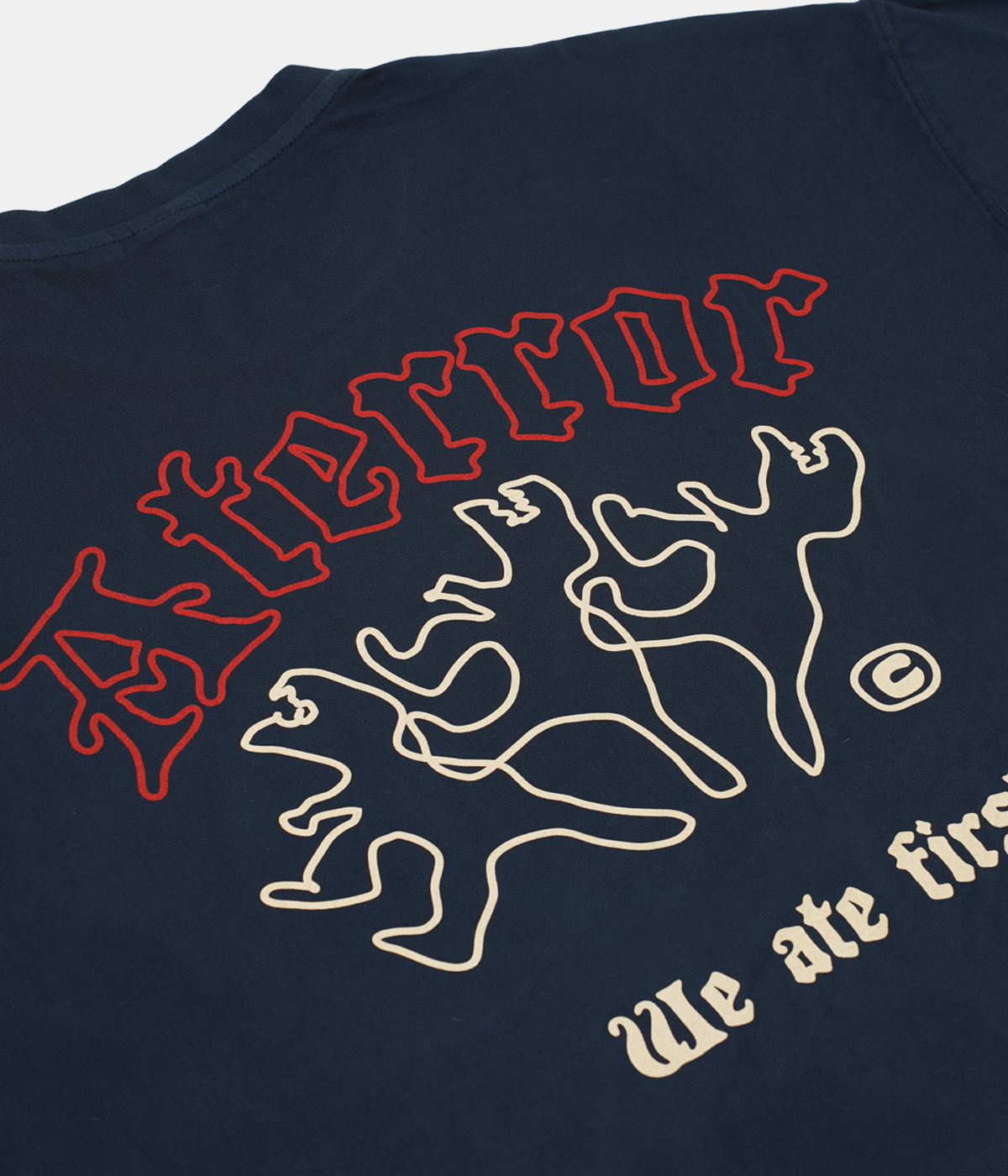 Navy T-Shirt ATE "We ATE First"