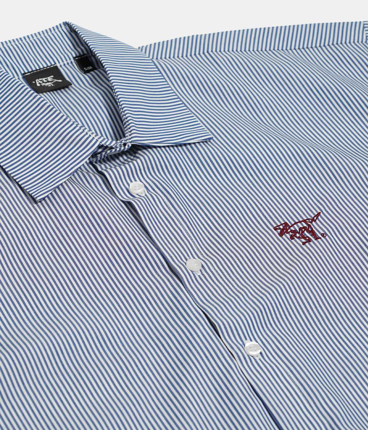 Blue Striped Shirt ATE "Logo"