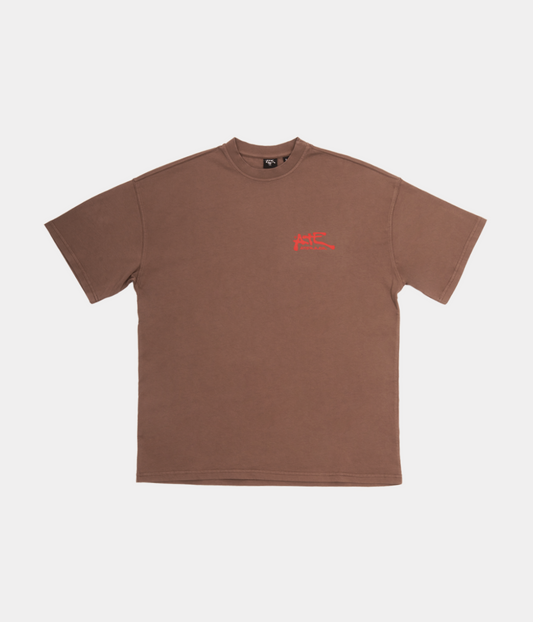 Brown T-Shirt ATE "Liquid Red"