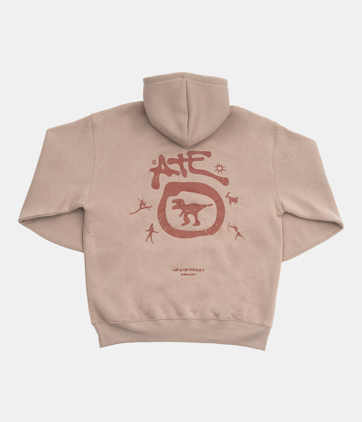 Beige Hoodie ATE "Earthborn Signal"