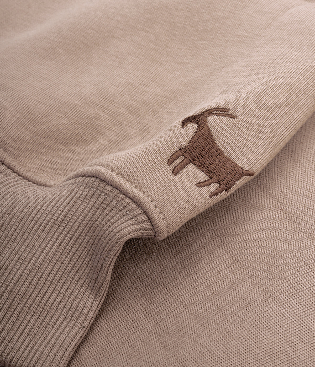 Beige Hoodie ATE "Earthborn Signal"