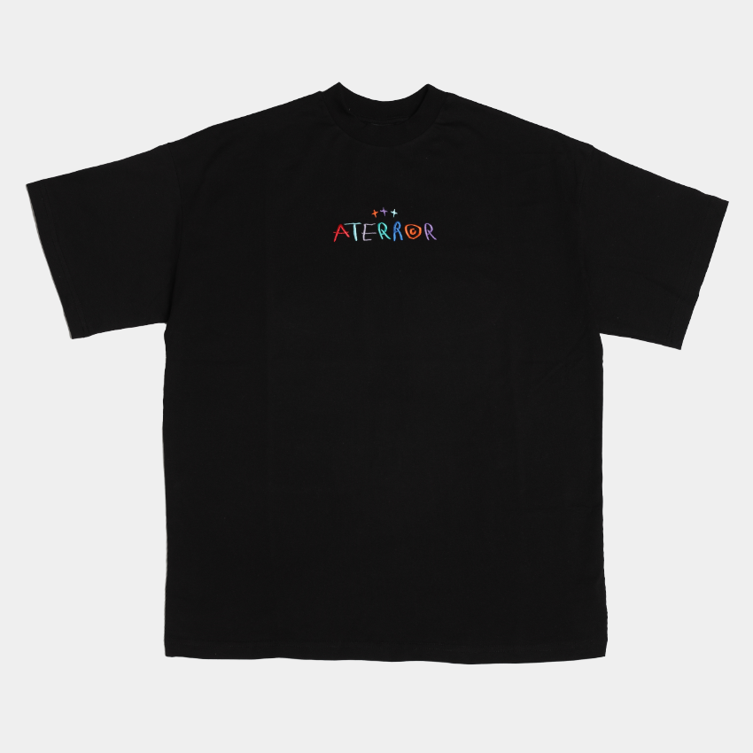 Black T-Shirt ATE ''Multicolour Aterror''