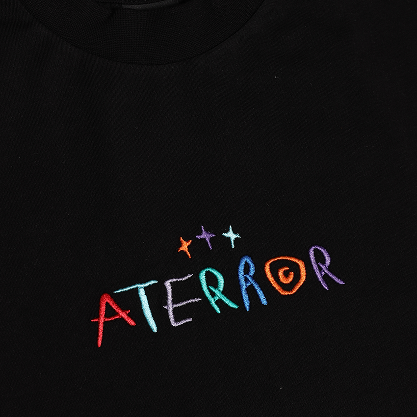 Black T-Shirt ATE ''Multicolour Aterror''