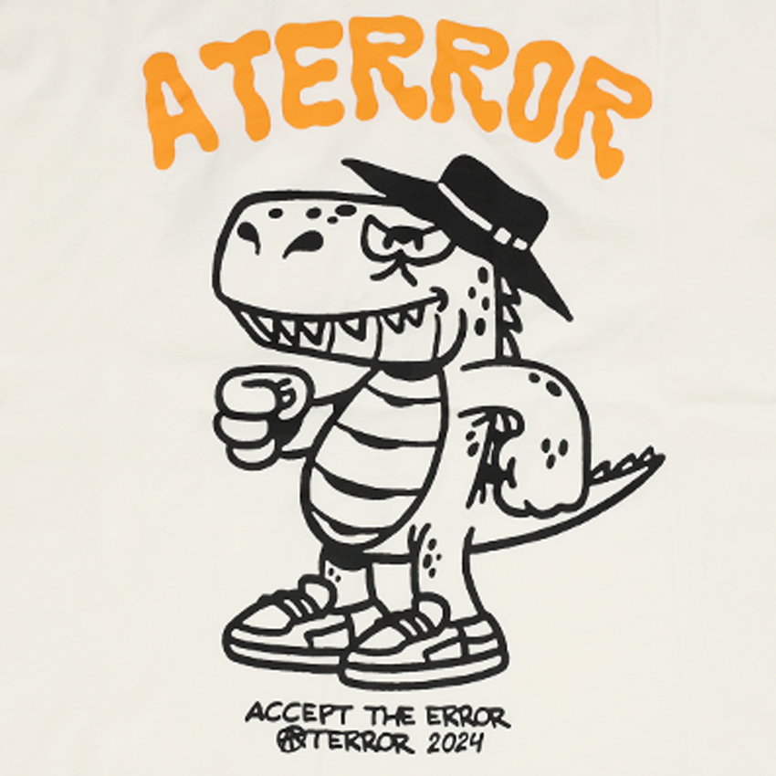 Cream T-Shirt ATE ''Character Dino''