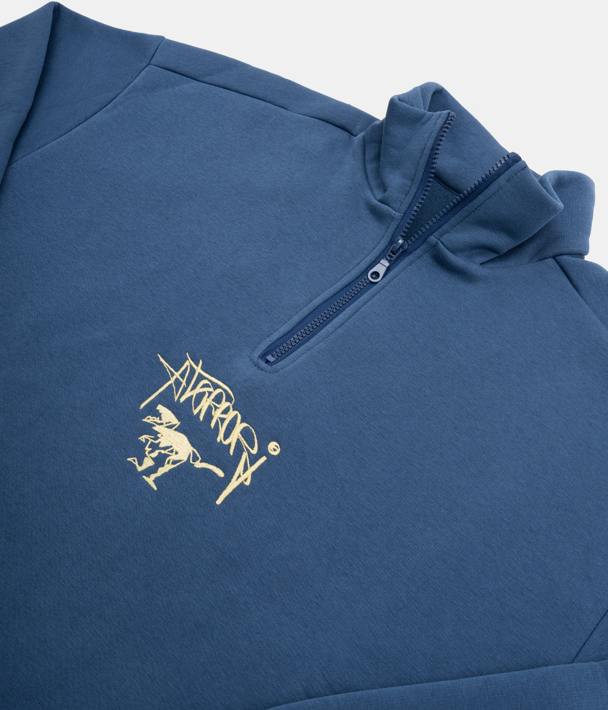 Petrol Half-Zip Hoodie ATE "Dino Tag"