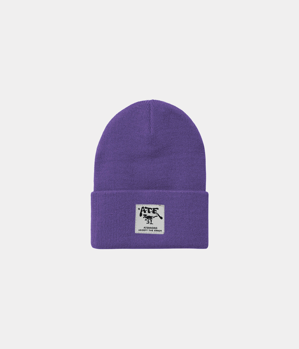 Lilac Ribbed Beanie "Classic Logo"