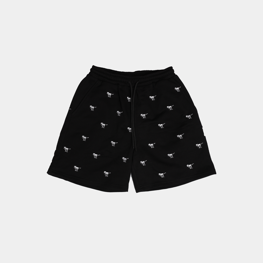 Black Shorts ATE ''Embroidery Dino''