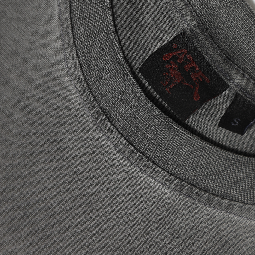 Grey T-Shirt Acid Wash ATE ''Fire Logo''