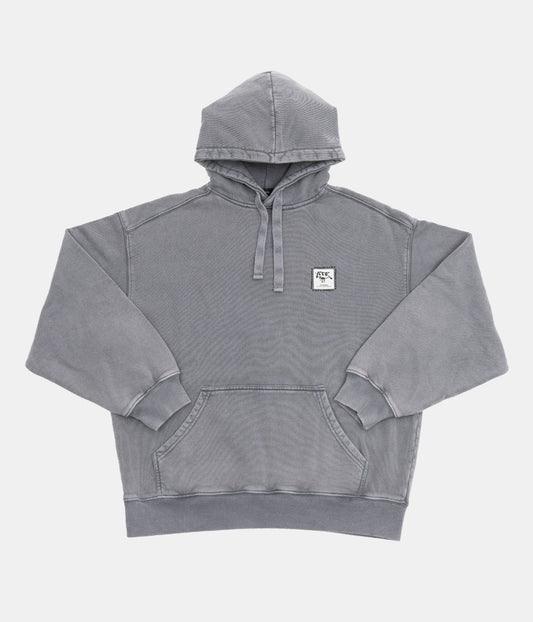 Grey Hoodie Acid Wash ATE "Extinction Code"