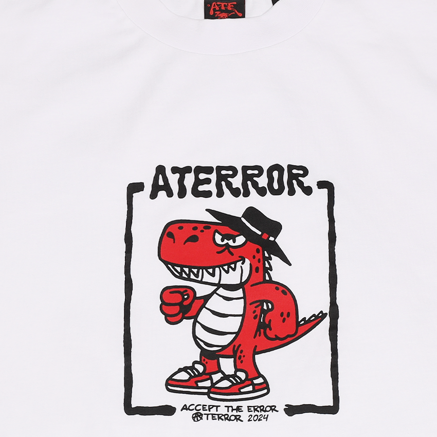 White T-Shirt ATE ''Character Dino''